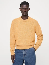 Cashmere-Cotton Crew-Neck Sweater