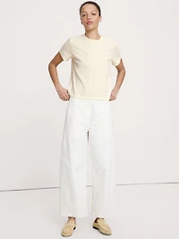 Cotton Slub Crew-Neck T-Shirt