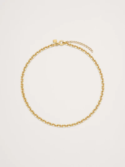 Mini Oval Link Chain Necklace
