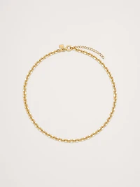 Mini Oval Link Chain Necklace