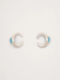 Blue Chalcedony Ear Cuff
