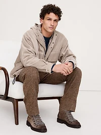 Loose-Fit Corduroy Utility Jacket