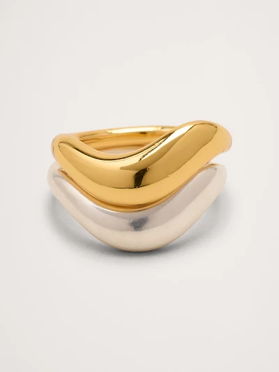 Wavy Ring Set