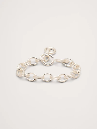 Double Oval Link Chain Bracelet