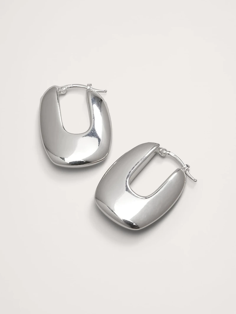 Ravena U-Profile Earrings by Aureus + Argent