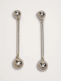 Small Barbell Drop Earrings