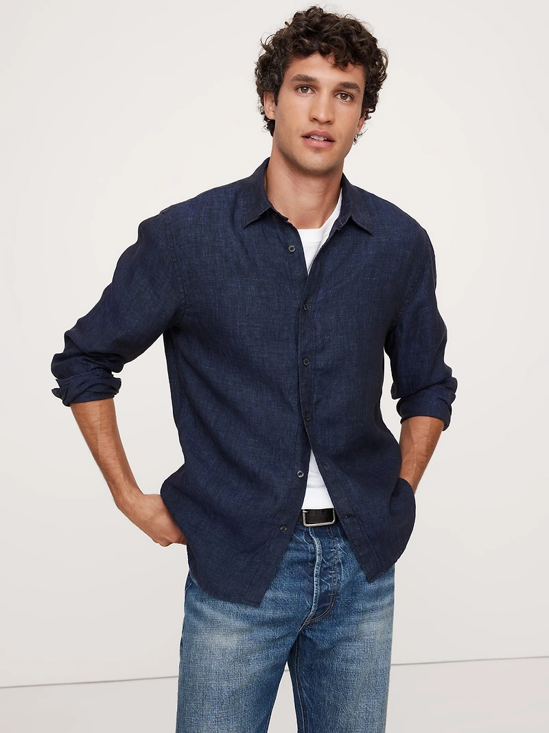 Standard-Fit Linen Shirt