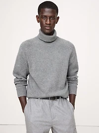 Merino-Cashmere Turtleneck Sweater