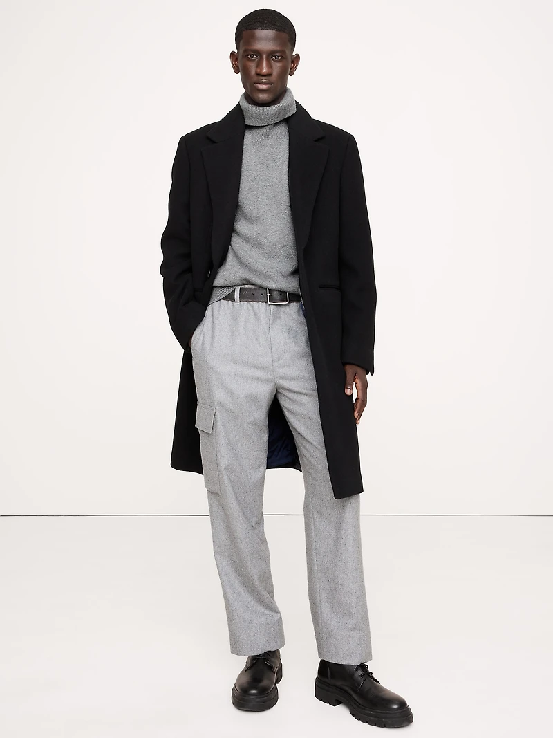 Merino-Cashmere Turtleneck Sweater