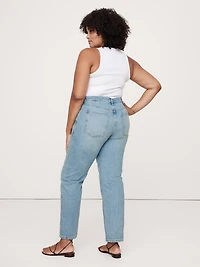 Mid-Rise Rigid Straight Jean