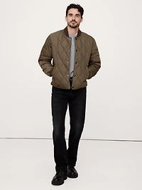 Quilted Bomber Jacket