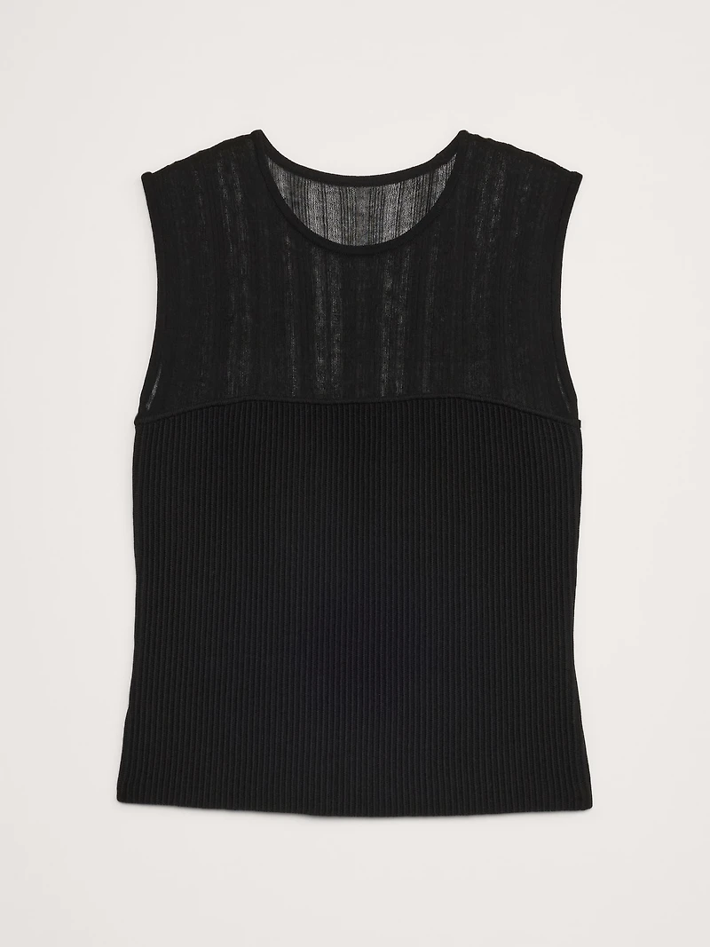 Sculpted Ribbed Top