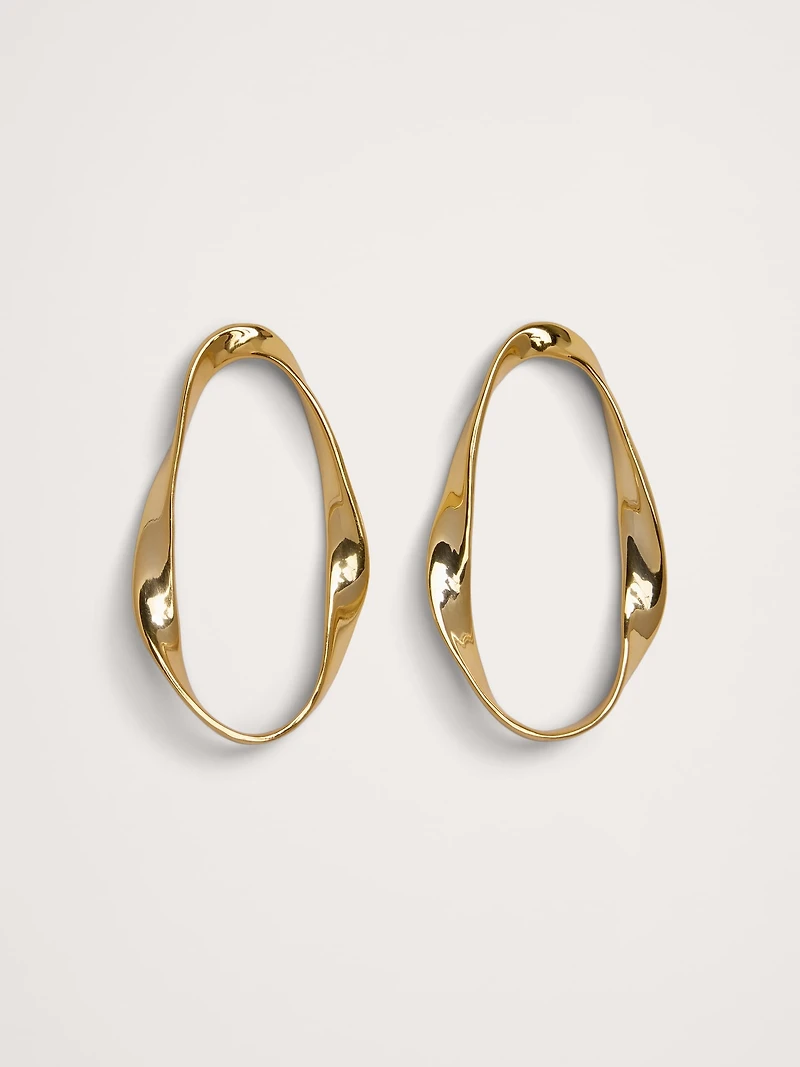 Mobius Hoop Earrings by Aureus + Argent