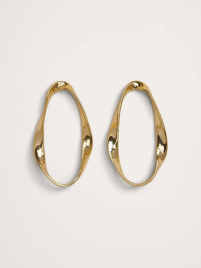 Mobius Hoop Earrings by Aureus + Argent