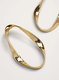 Mobius Hoop Earrings by Aureus + Argent