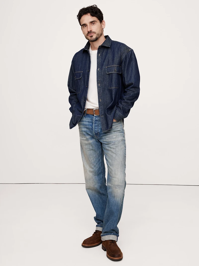 Relaxed-Fit Denim Overshirt