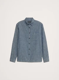 Standard-Fit Chambray Shirt
