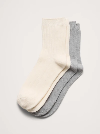 Cozy Sock with A Touch Of Cashmere 2-Pack