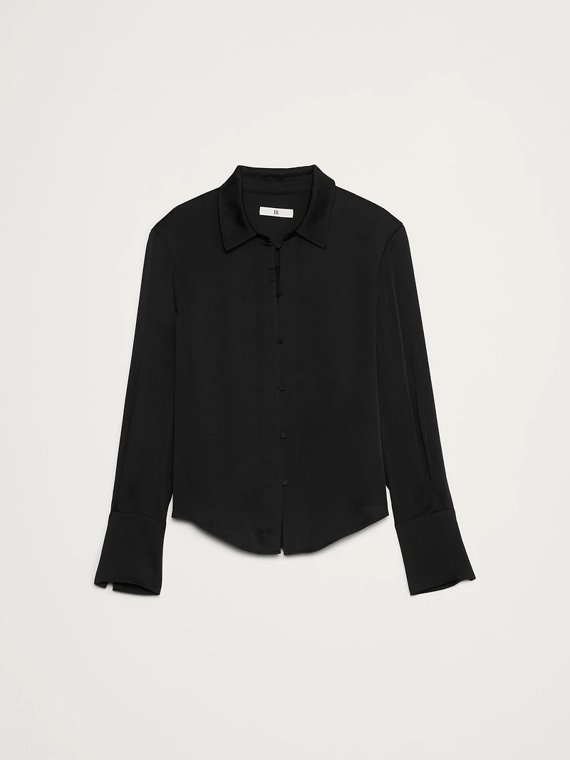 Hammered Satin Shirt