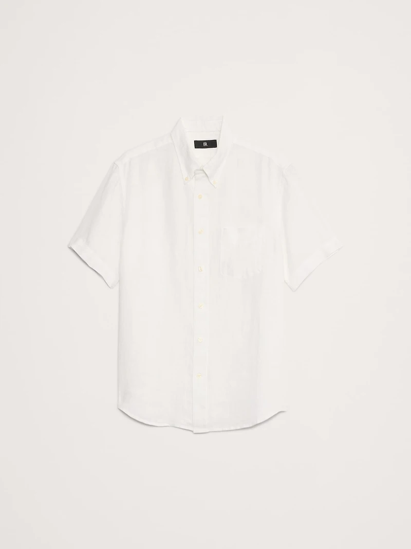 Standard-Fit Linen Short-Sleeve Shirt