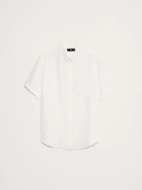 Standard-Fit Linen Short-Sleeve Shirt
