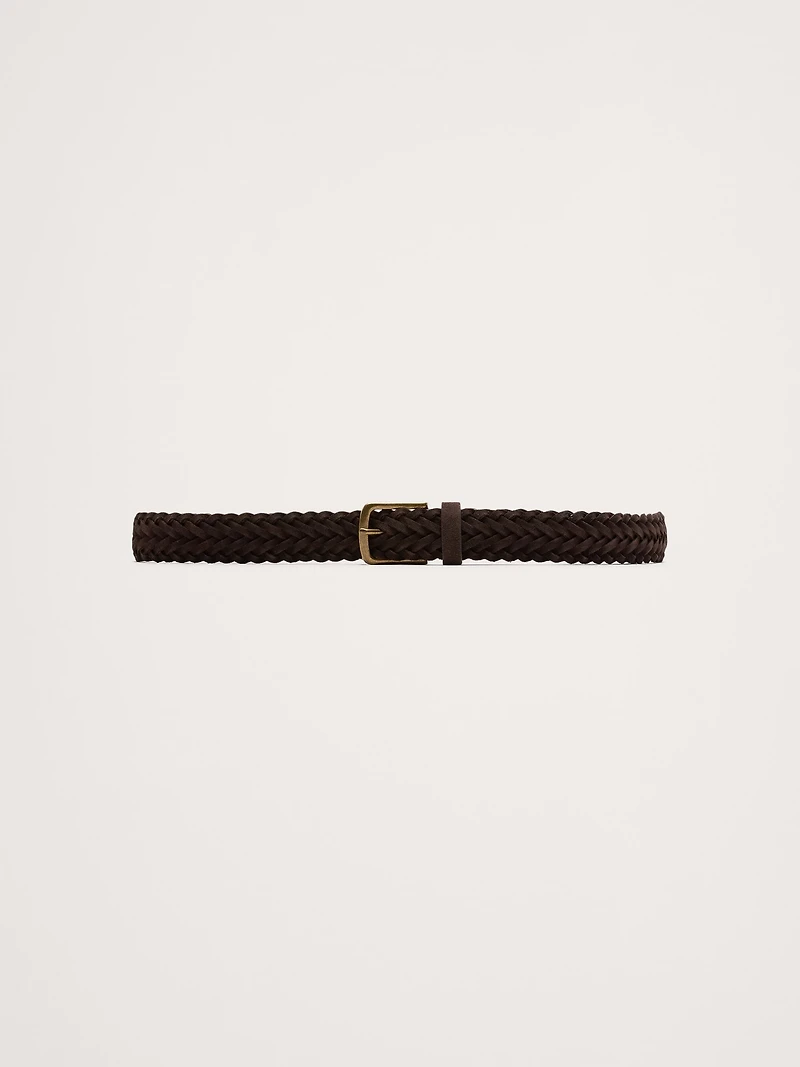 Braided Suede Belt