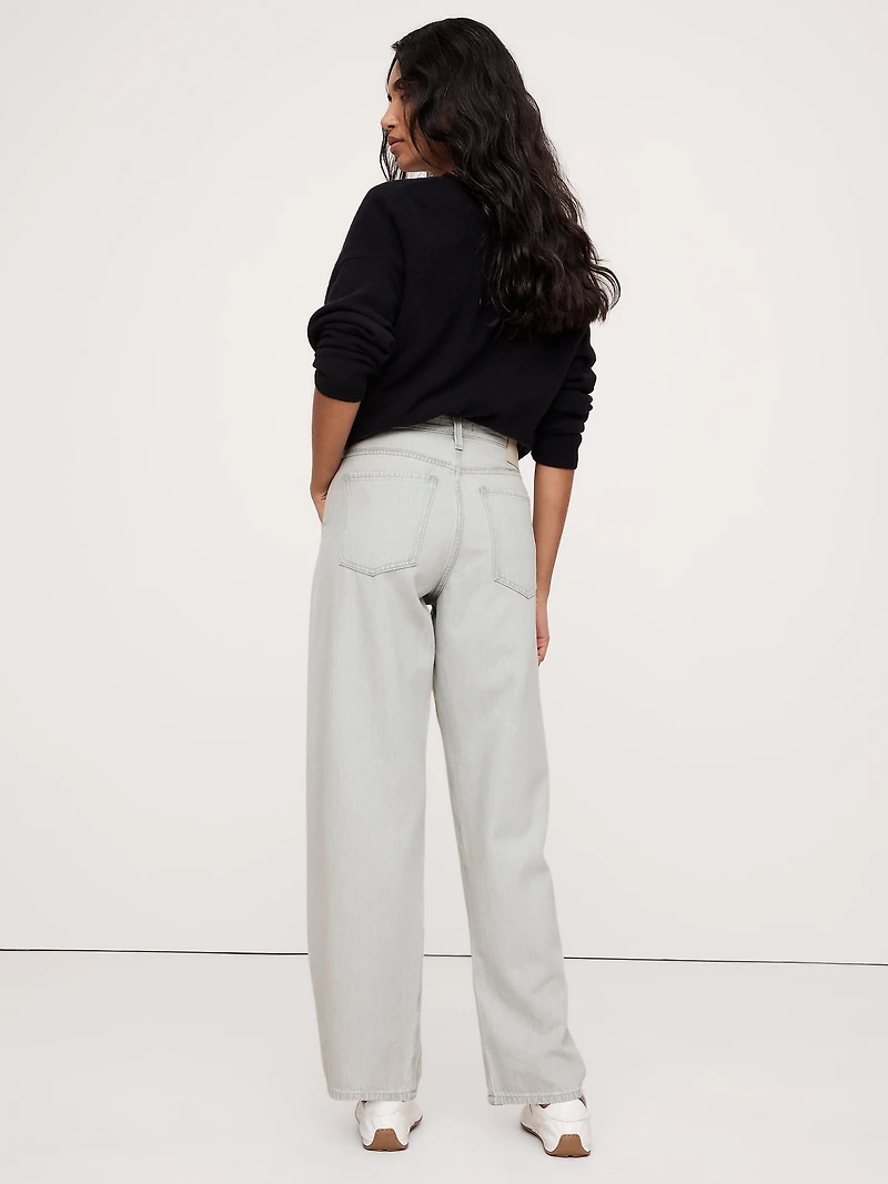 Mid-Rise Slouchy-Straight Jean