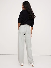 Mid-Rise Slouchy-Straight Jean