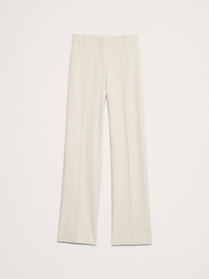 High-Rise Modern Straight Refined Pant