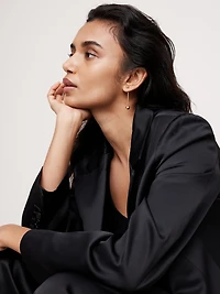 Small Barbell Drop Earrings