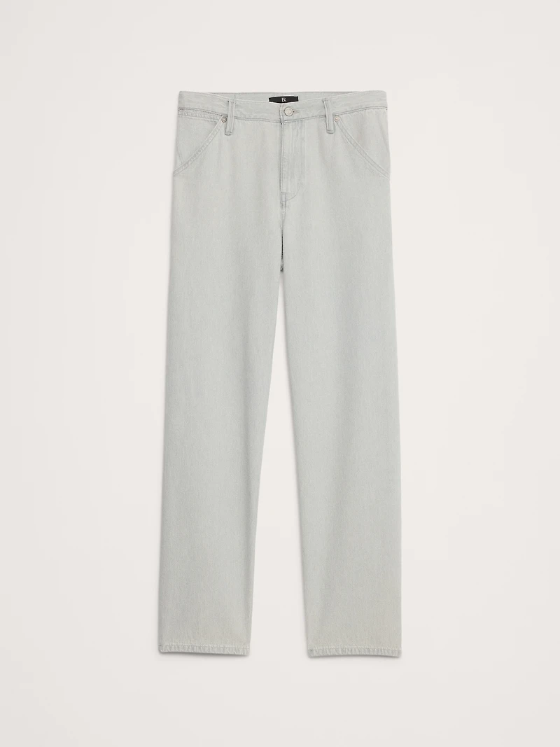Mid-Rise Slouchy-Straight Jean