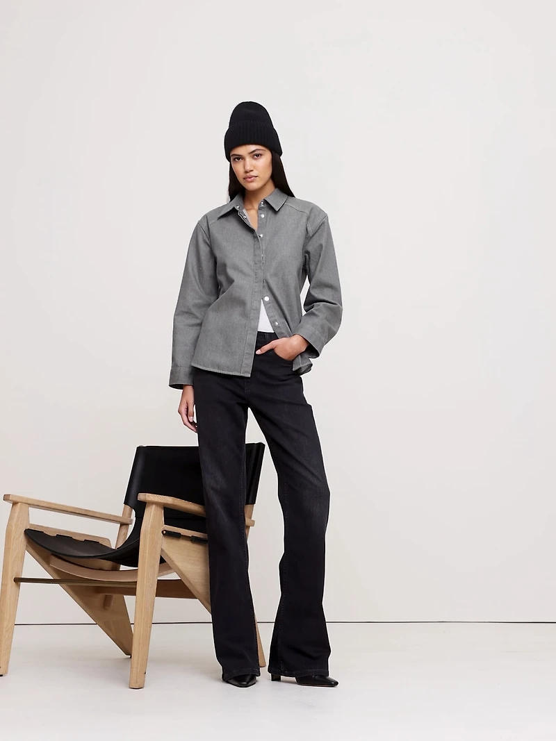 Tailored Denim Overshirt