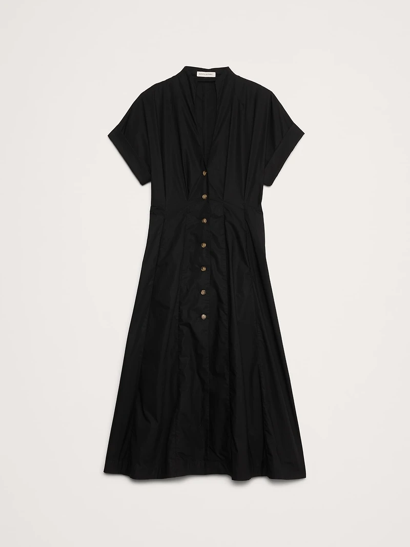Cotton Poplin Shirt Dress
