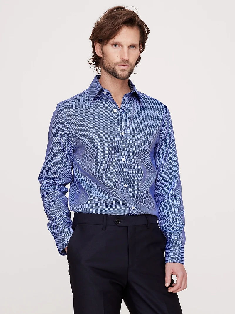 Slim-Fit Wrinkle-Resistant Dress Shirt