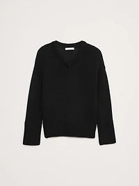 Cotton V-Neck Sweater
