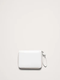 Italian Leather Zip Mini Wallet