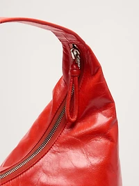 Slouchy Leather Hobo Bag