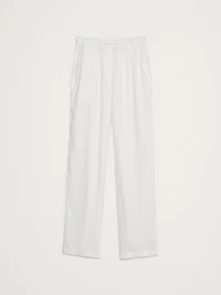 Linen Pull-On Ankle Pant