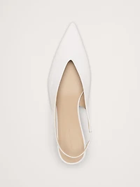 Italian Leather Slingback Pump