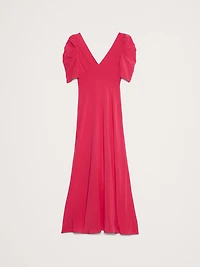 Matte Silk Maxi Dress