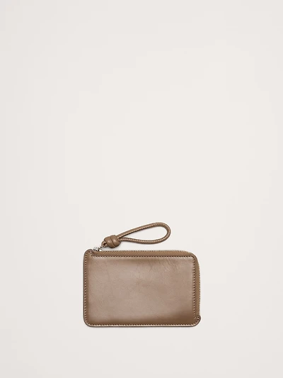 Leather Zip Card Holder