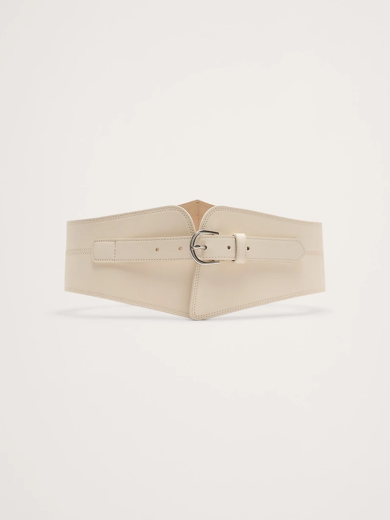 Leather Corset Waist Belt