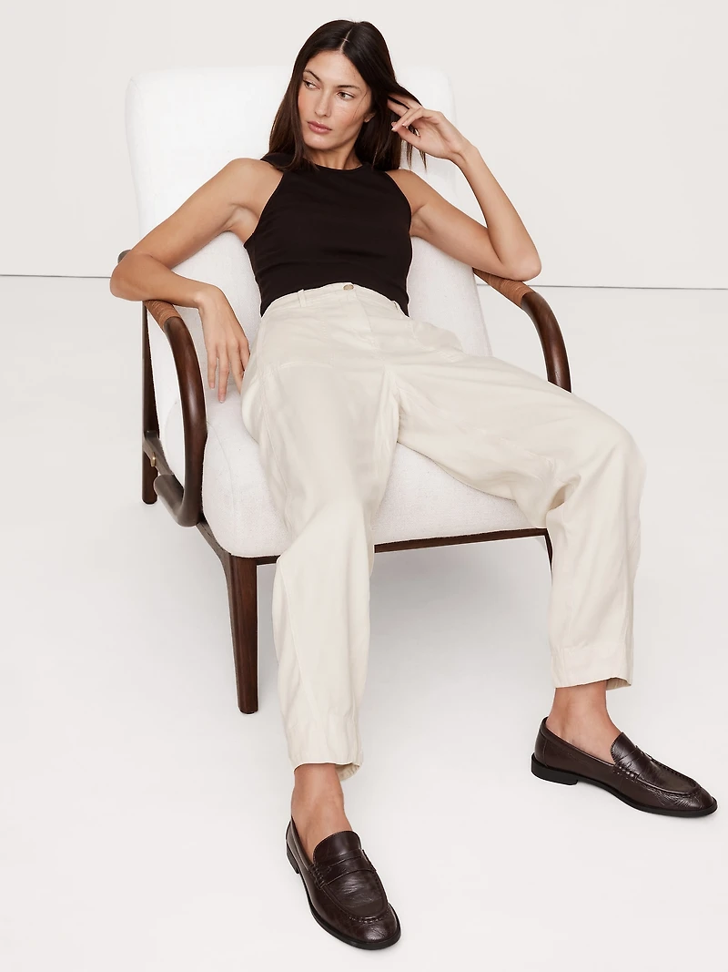 Super-Soft Soma High-Rise Barrel-Leg Pant