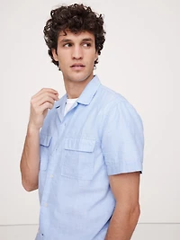 Standard-Fit Lightweight Cotton Resort Shirt