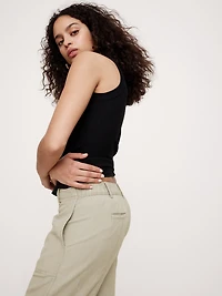 Super-Soft Soma High-Rise Barrel-Leg Pant