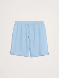 7" Slub Bouclé Pull-On Short