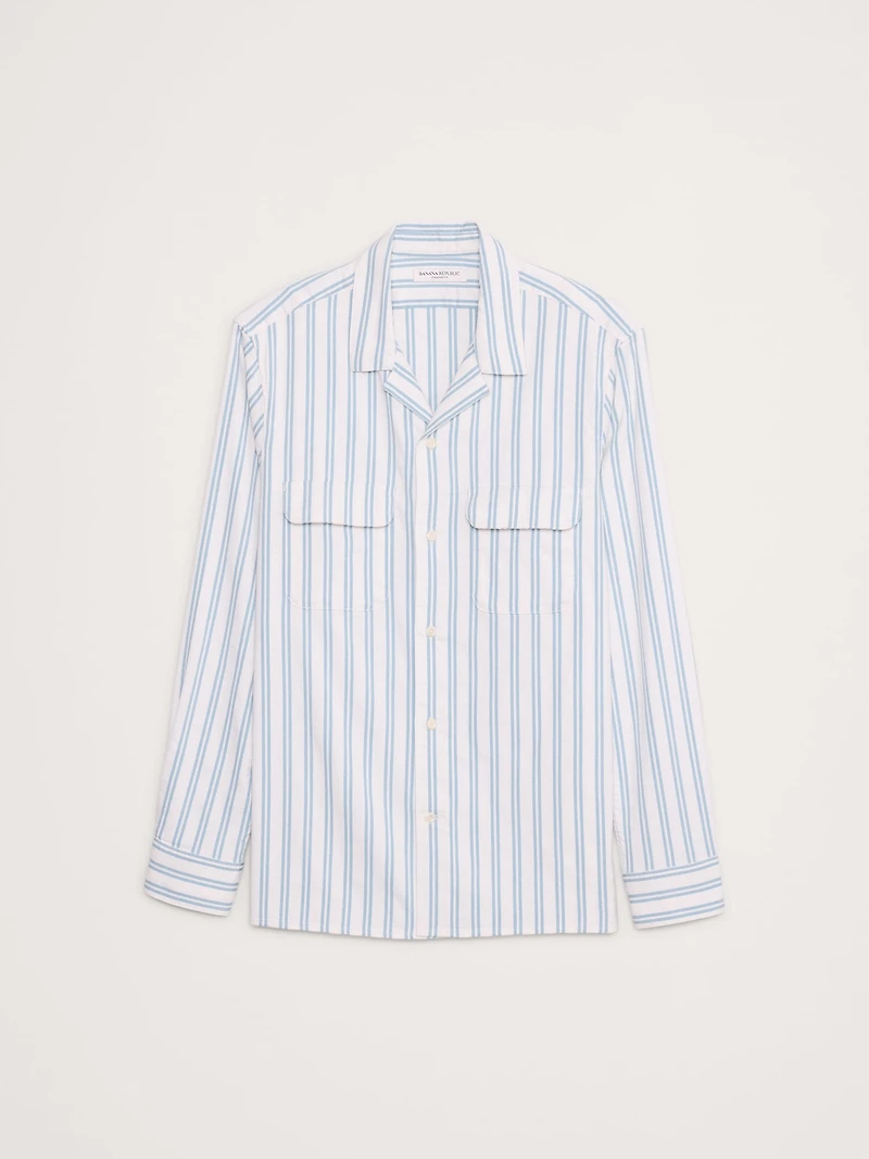 Textured Stripe Resort Shirt