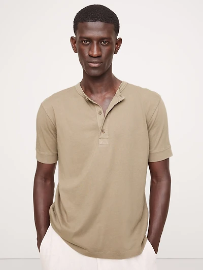 Soft Wash Henley T-Shirt