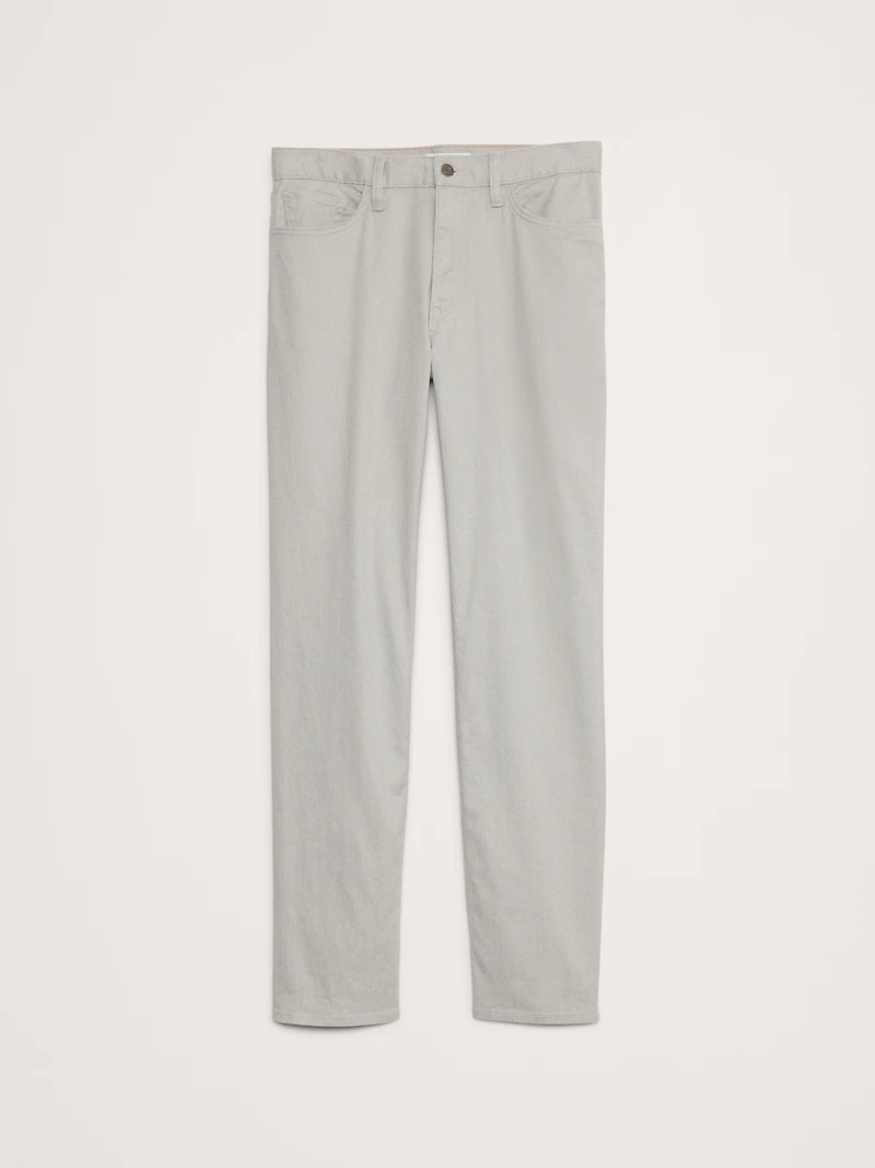Straight Linen-Cotton Traveler Pant