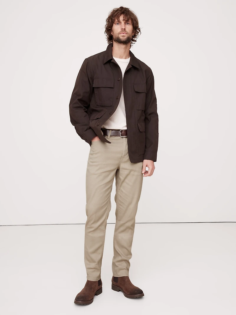 Slim Linen-Cotton Traveler Pant